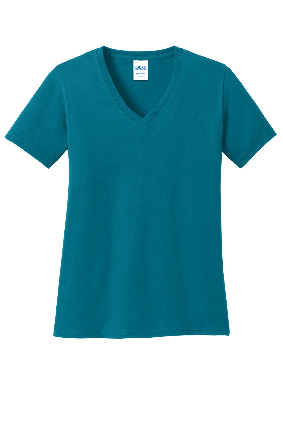 Port & Co Women's Core Cotton V-Neck Tee. LPC54V 47