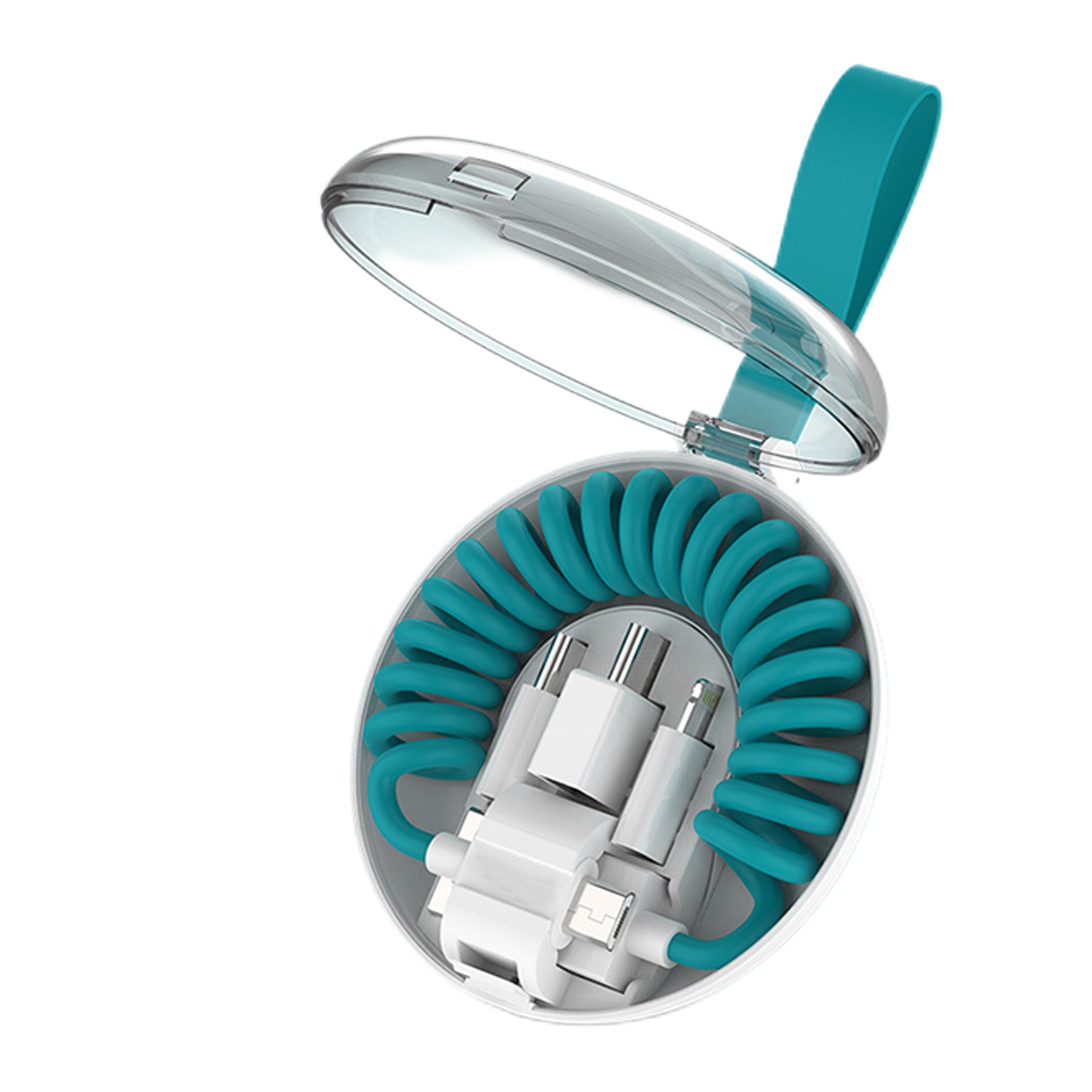 Three-In-One Spring Charging Cable 2