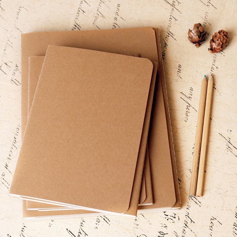 A5 Size Lined Kraft Paper Notebook Diary 2