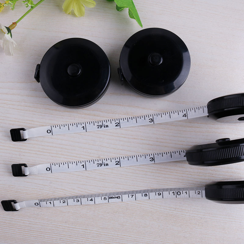 Automatic retractable 1.5m 60 inch black tape measure 4