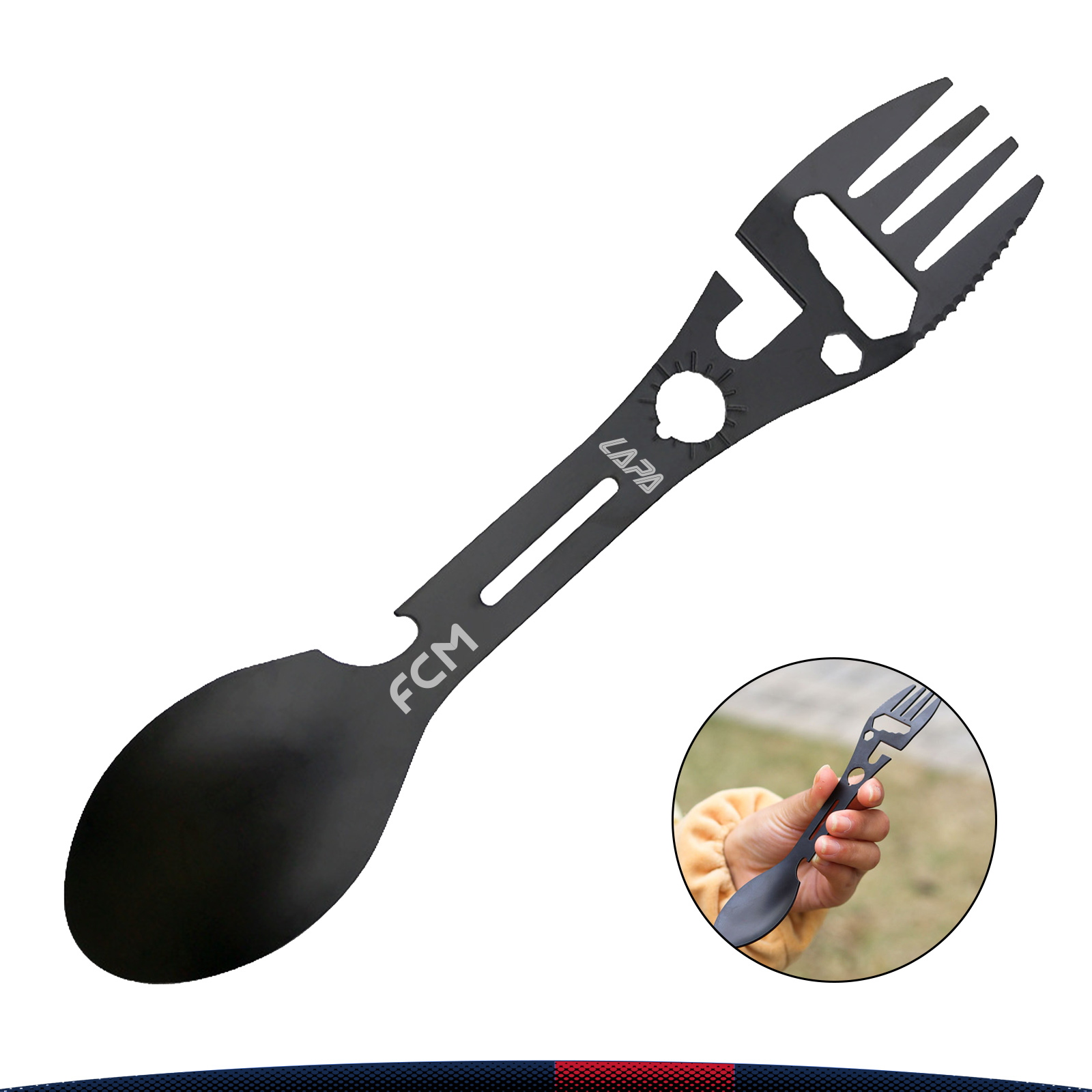 Zenvory 10-in-1 Stainless Steel Tactical Spork 3
