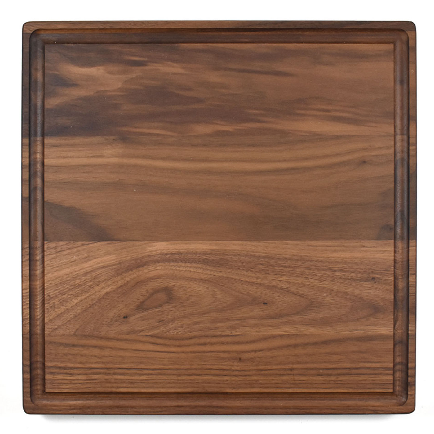 12 x 12" Walnut Square Cutting Board with Juice Groove 5