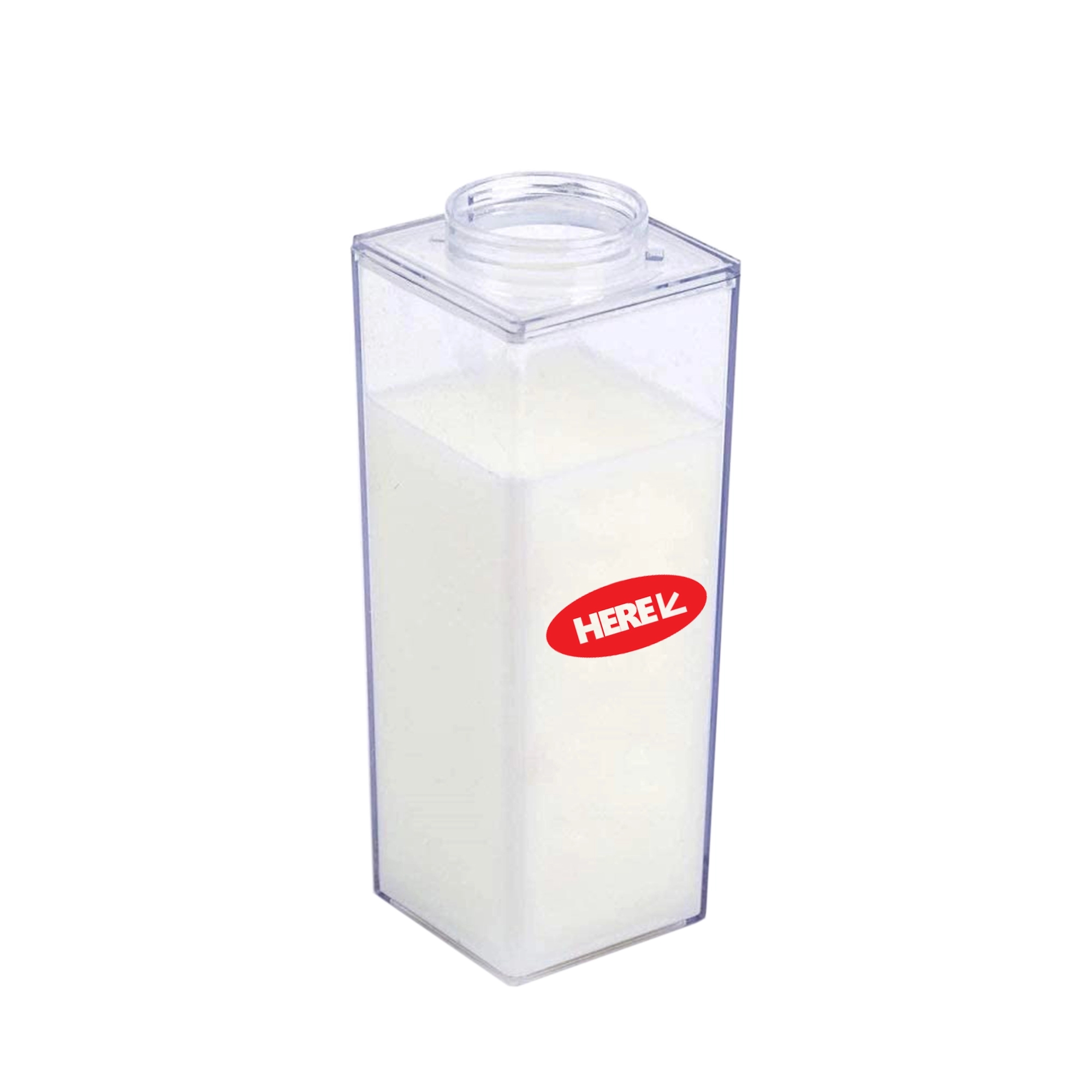 Clear Milk Water Bottle Cup 2