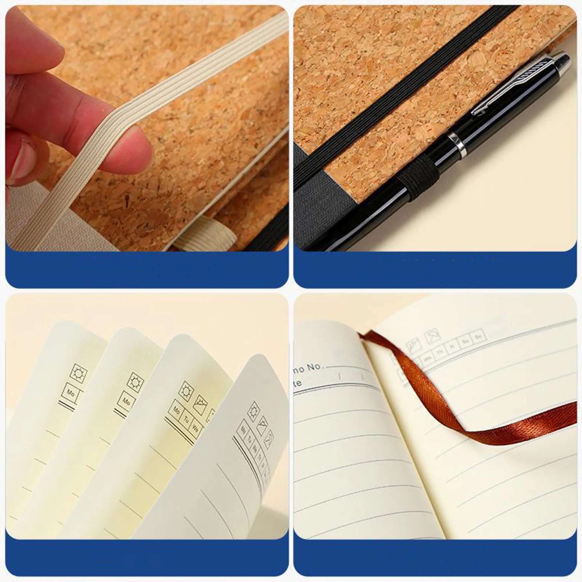 A5 Cork Strap Business Notebook 3