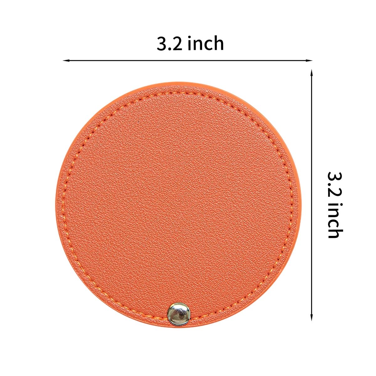 PU Leather Makeup Mirror Handheld Compact 7