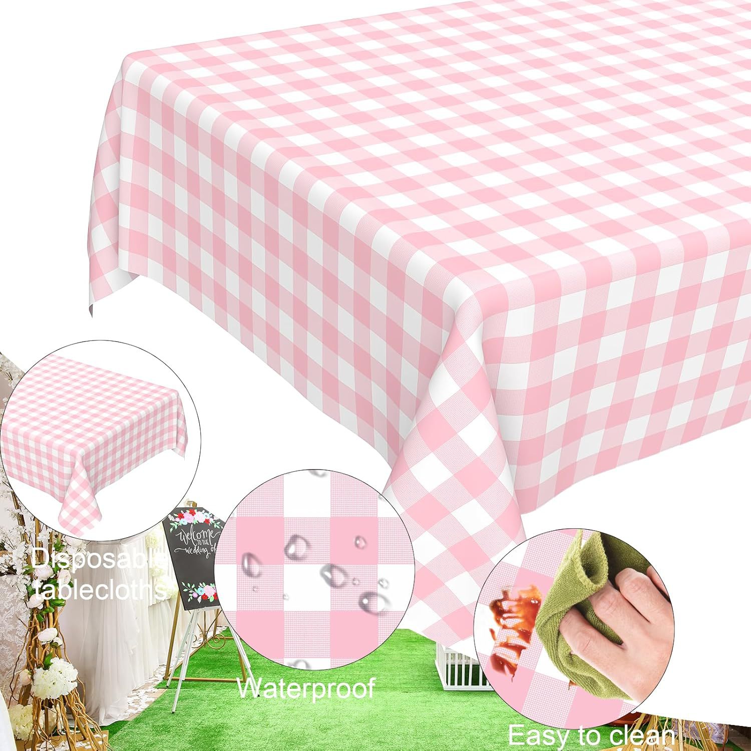 Rectangular BPA-Free Plastic Tablecloths 10