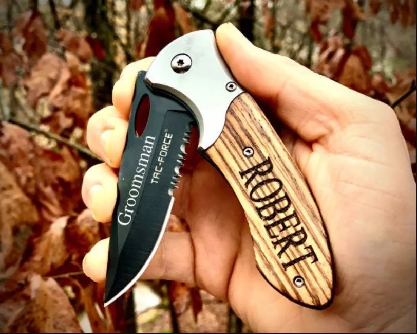 Custom Engraved Pocket Knife Made in the U.S.A. 2