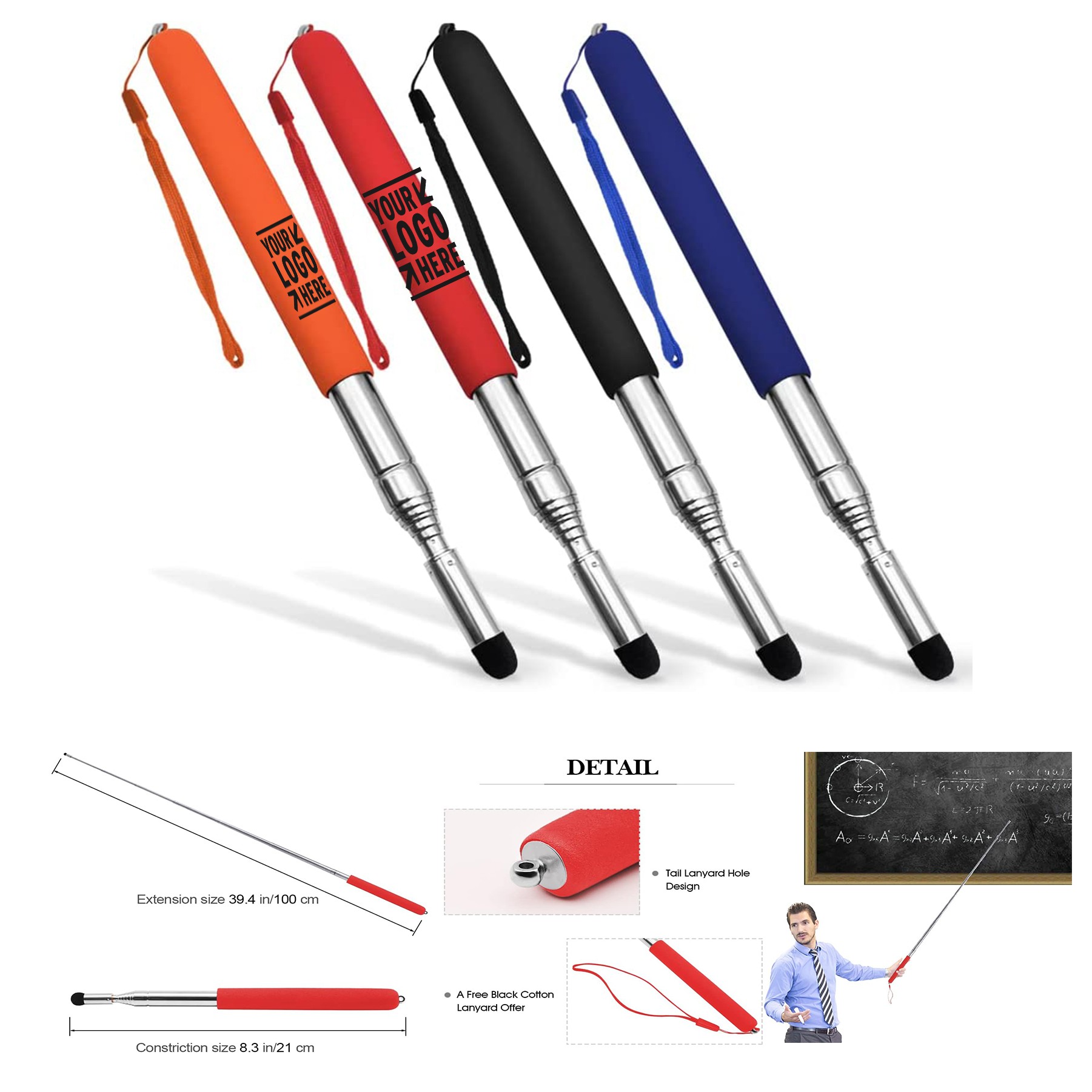 Telescopic Teachers Pointer Teaching Pointer Stick 1