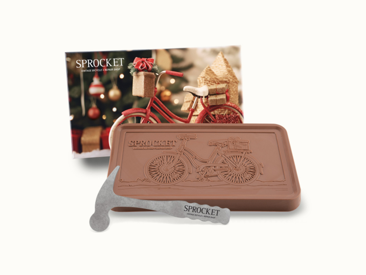 9"x5" Custom Decorated Chocolate Shape with Classic Custom Packaging 1