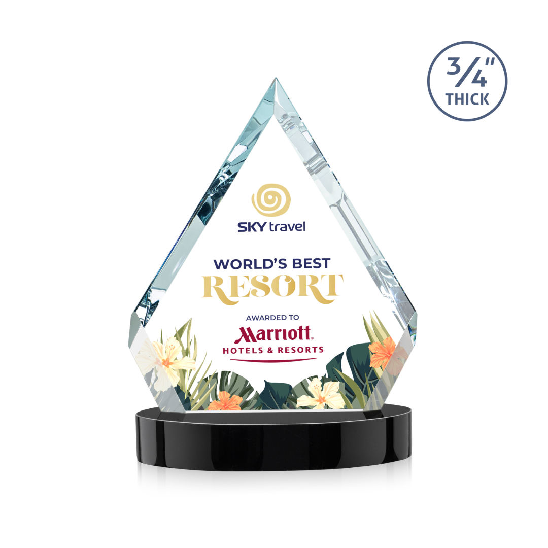 Apex VividPrint™ Award on Alberton Base - Black 7