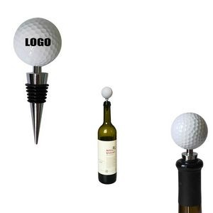Chic Golf Ball Shaped Wine Cork Bottle Stopper 12