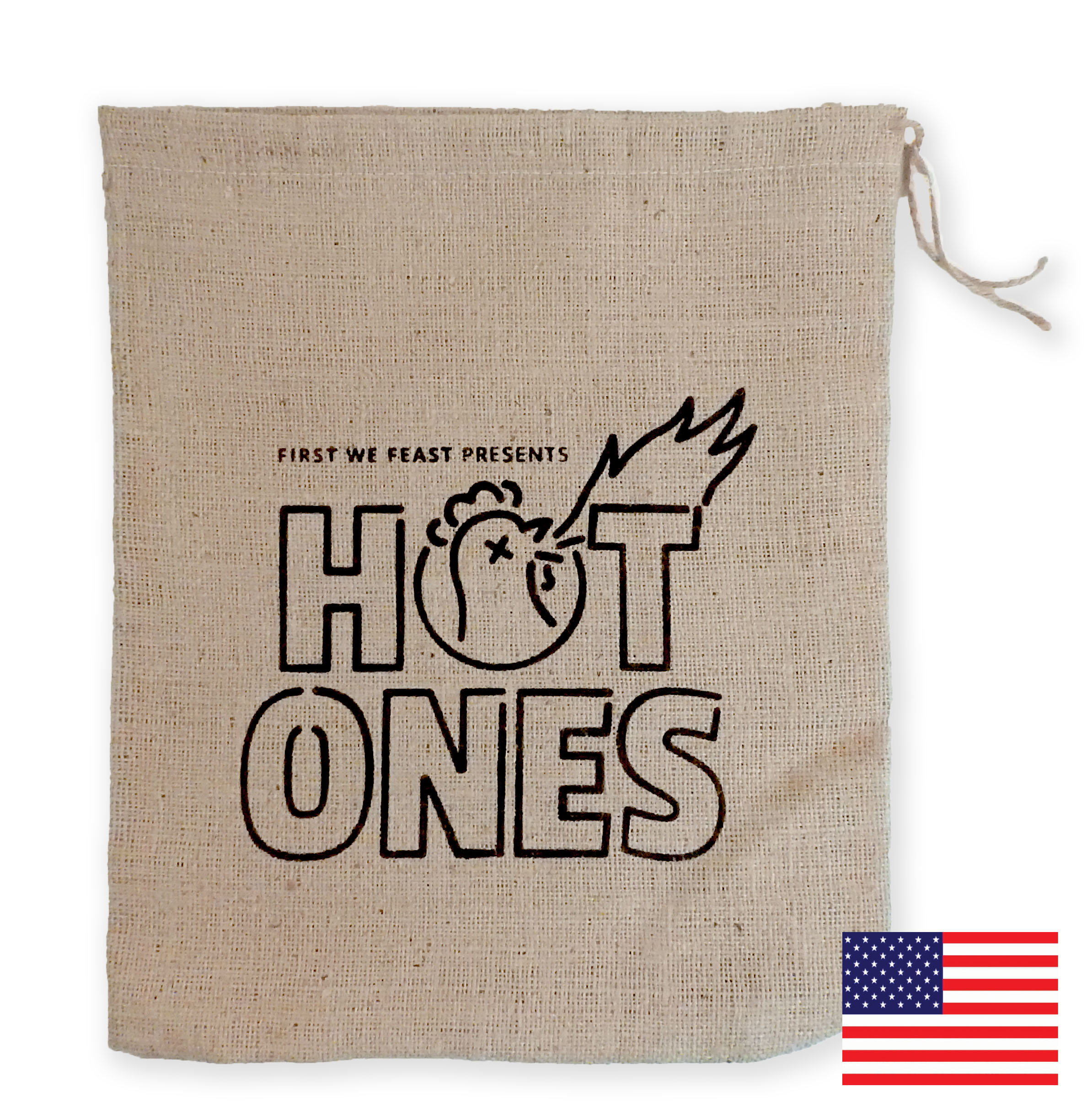 Biggie Bag Jute/Burlap Drawstring Bag 15X18" 1