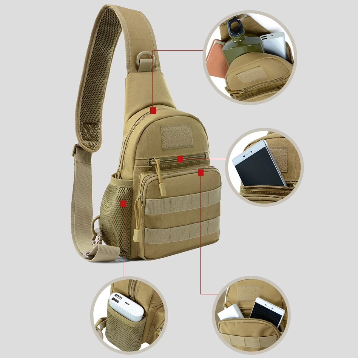 Tactical Military Sling Bag 7