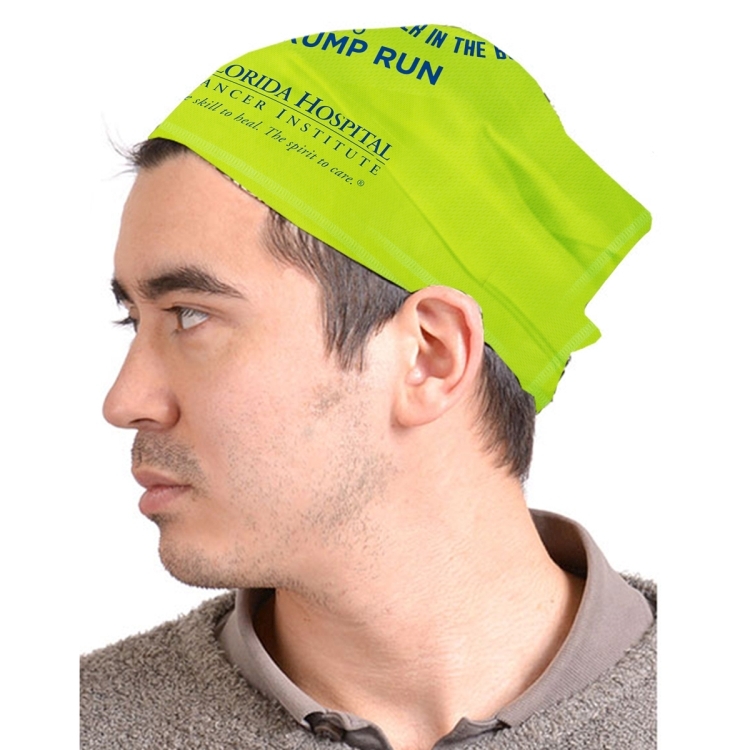 "Full Color Sublimation Cooling Fandana™" 170 GSM Multi-Functional Cooling Gaiter, Facecover and Hea 3
