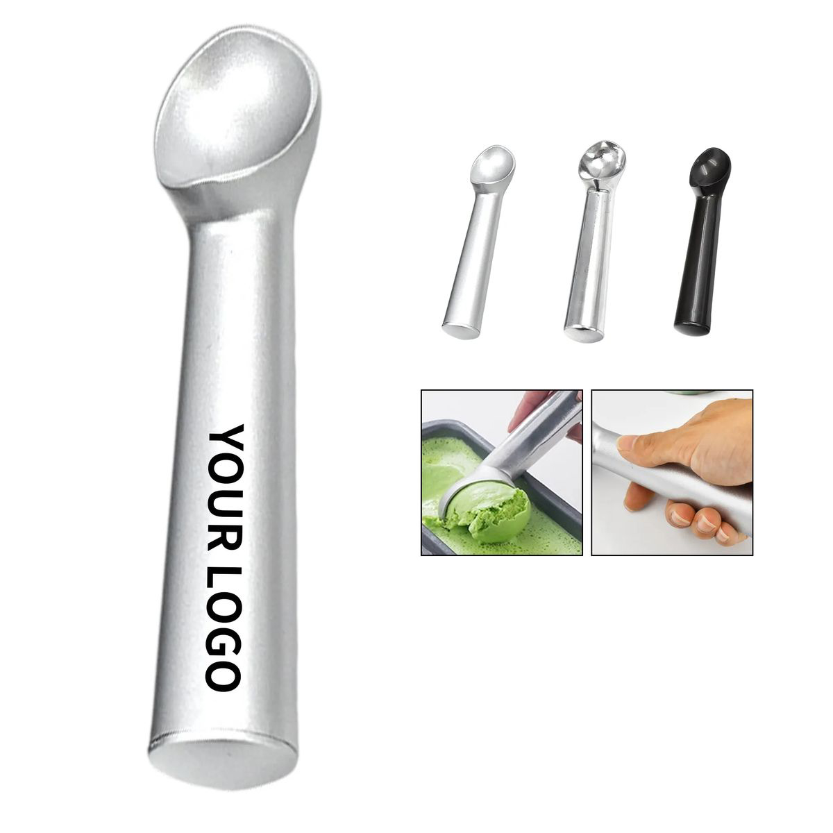 Food Grade Aluminum Ice Cream Spoon Non Stick 6