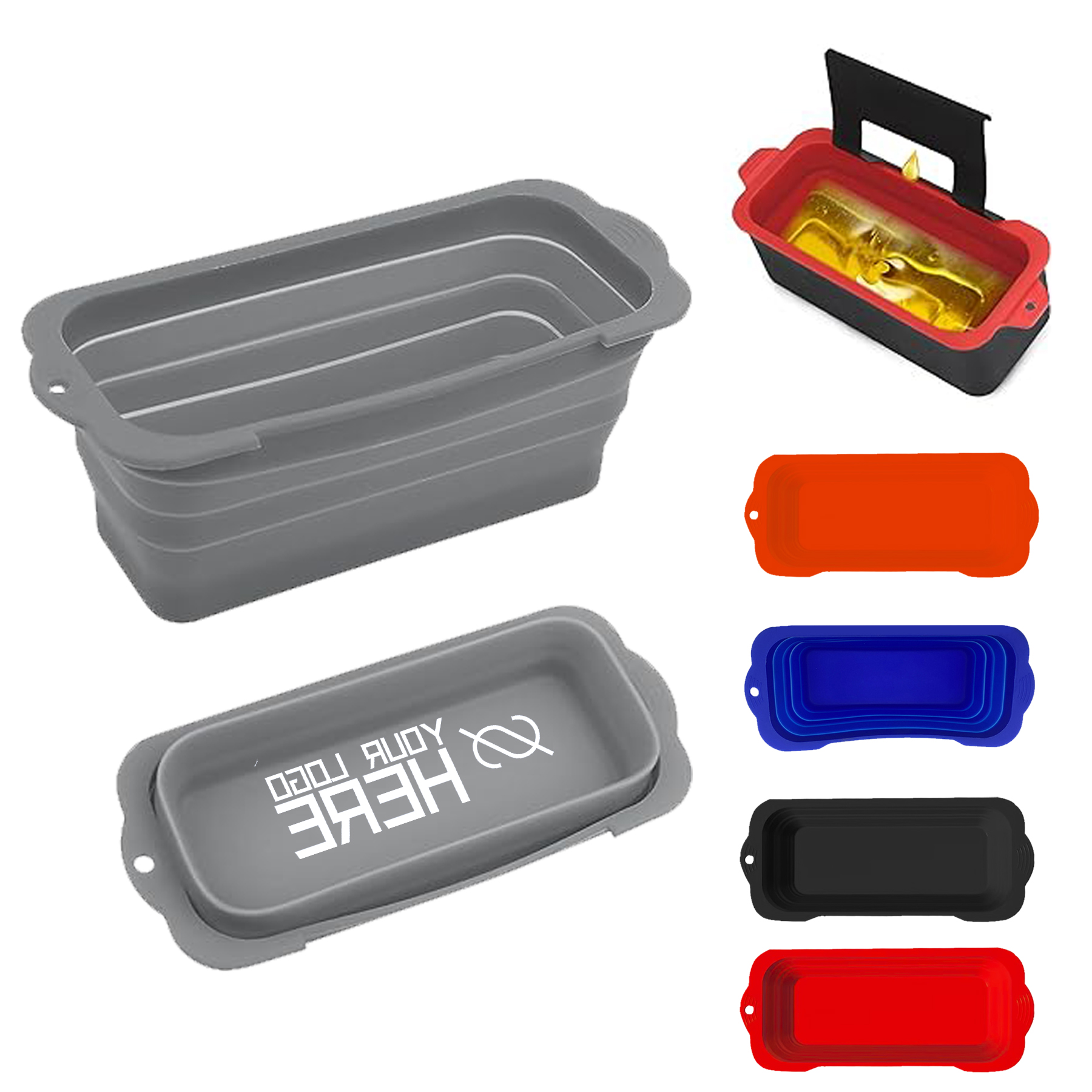 Reusable Thicken Antislip Silicone Grill Drip Pan Liner 2