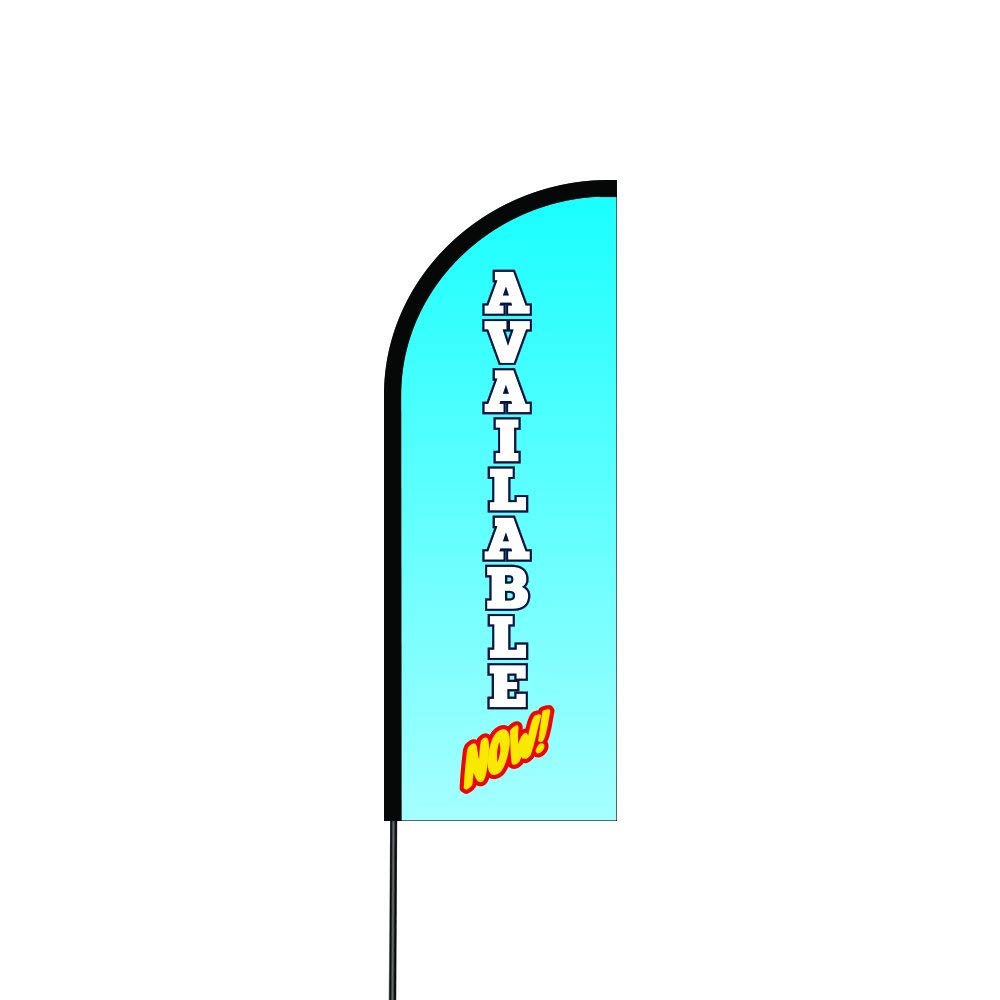 Available Now Flag Kit Hardware 17' Feet Feather Flag Sign Outdoor Banner 2