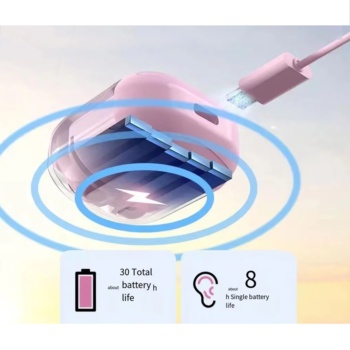 Digital Display Wireless Sports Earbuds 4