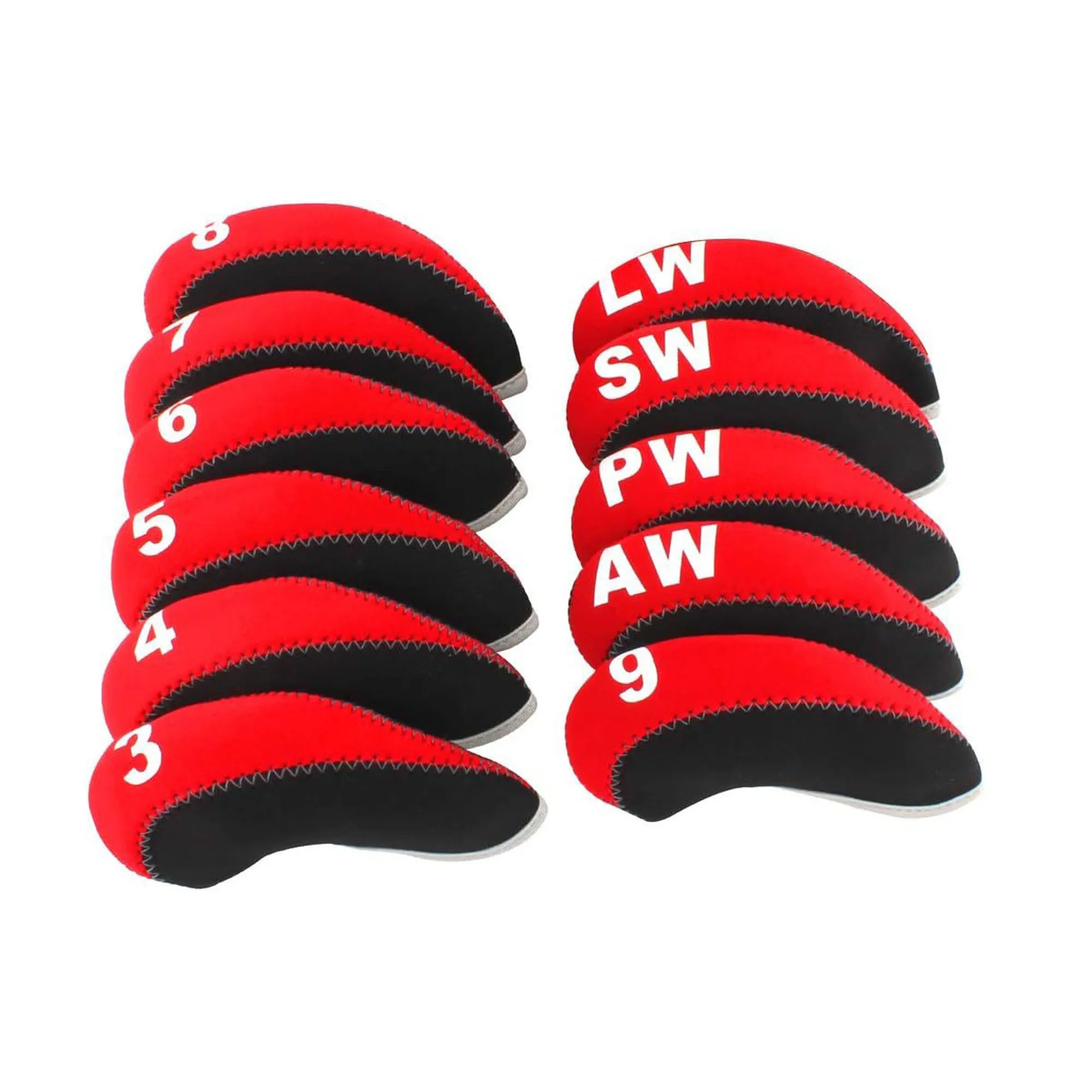 11Pcs Neoprene Number Golf Club Head Cover 12