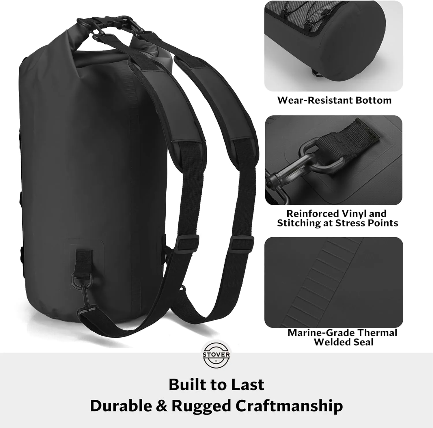 20L Roll Top Backpacks Waterproof Floating Dry Bag 3