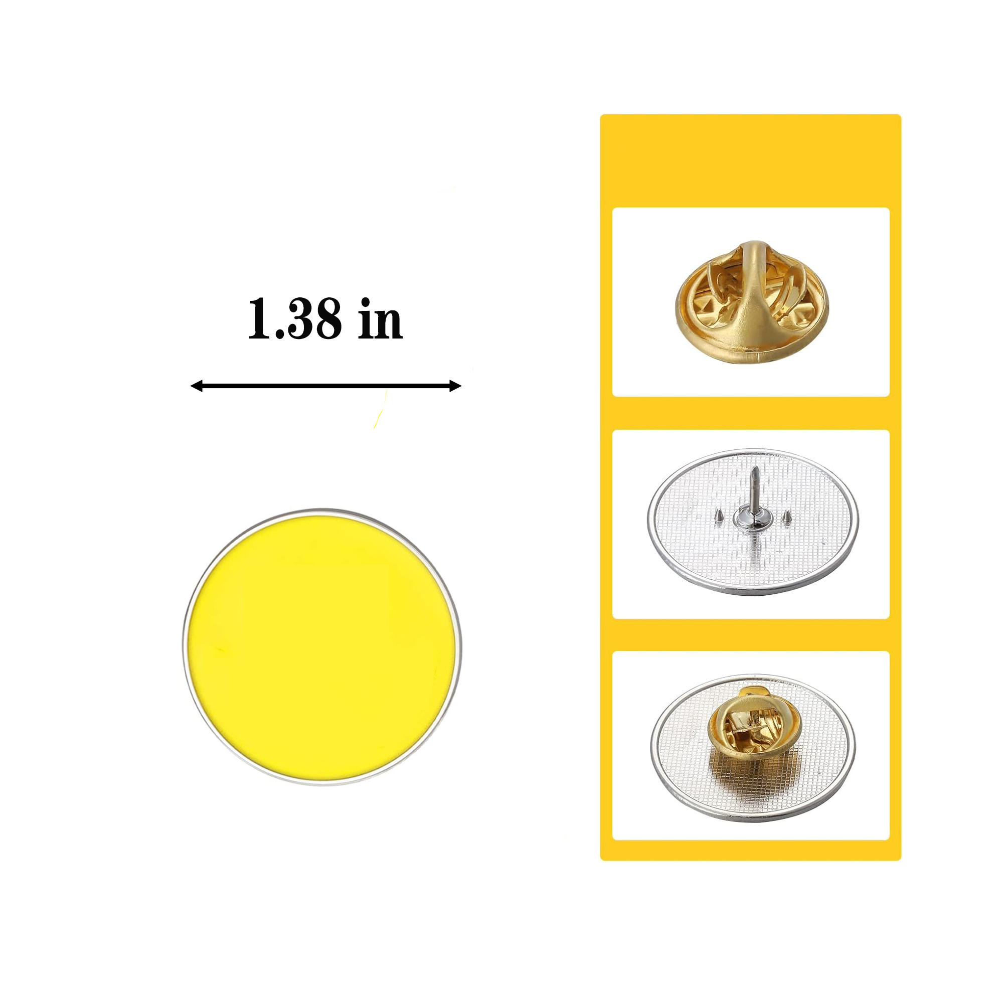 1.38" Custom Hard Enamel Lapel Pin 1