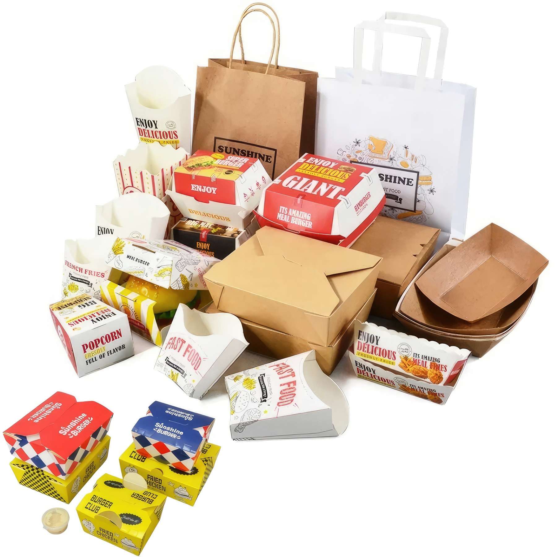 Custom Printed Takeout Packaging Paper Boxes 2