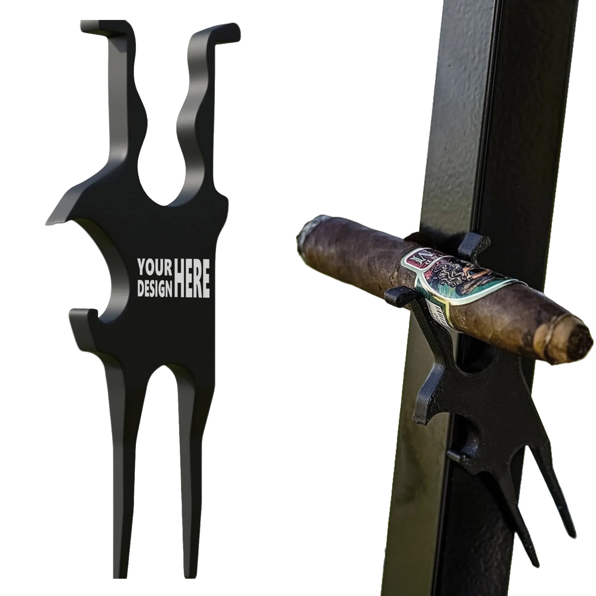 Magnetic Multi Function Golf Cigar Rest