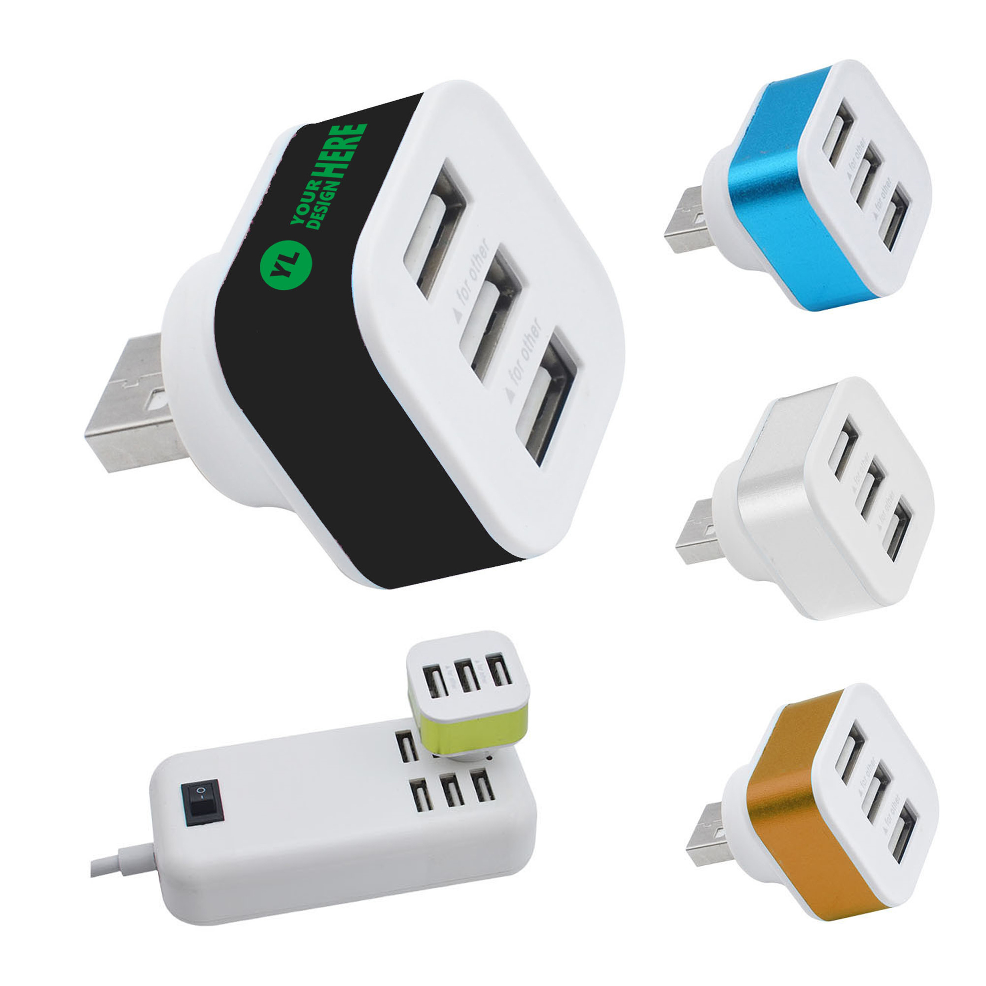 3-Port USB Hub 1
