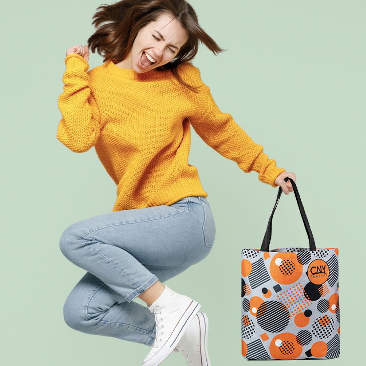 Medium Bottom Gusset Tote (16.5"H x16.5"W x 3"D) 1