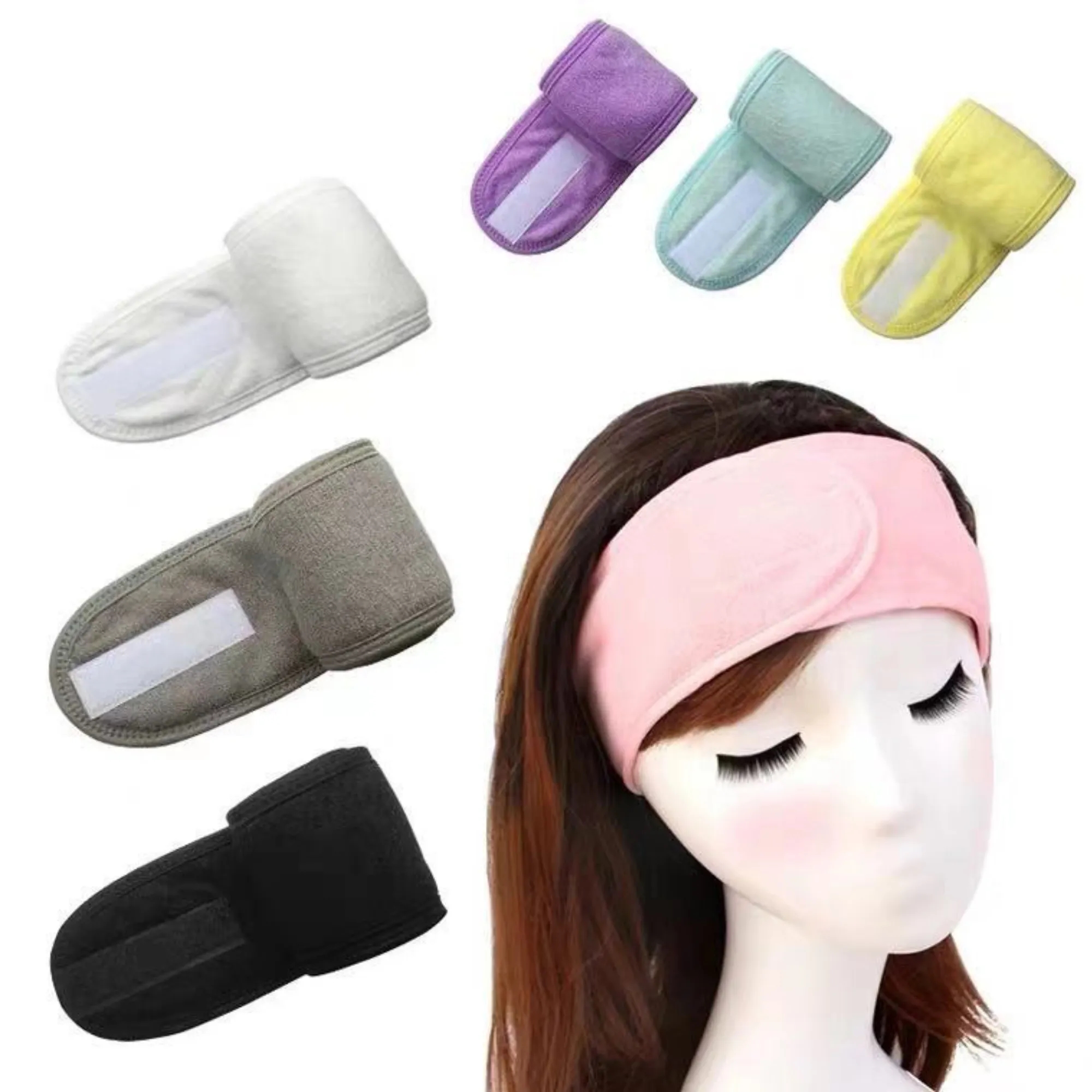 Adjustable Sports Headband Spa Headwrap for Face Washing 5