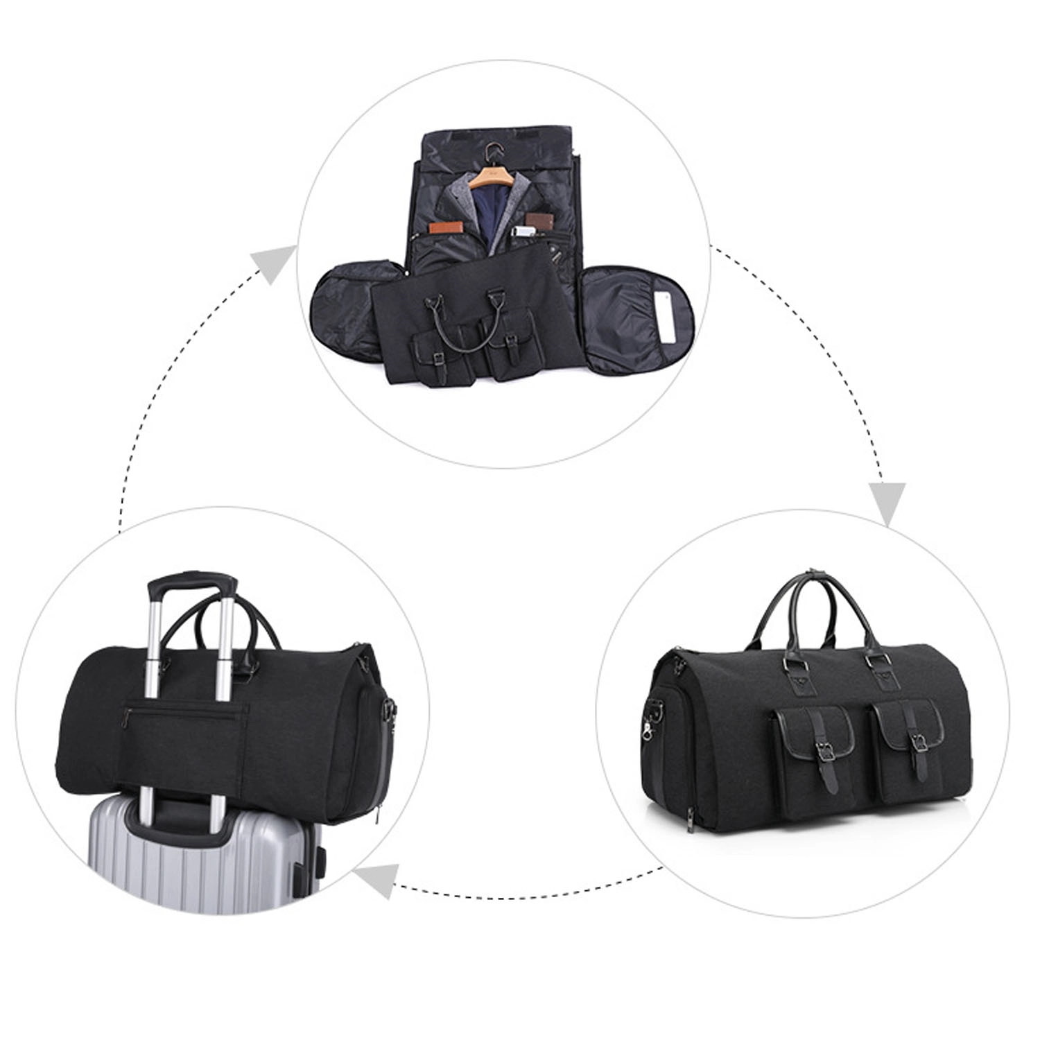Suit Carry On Garment Bag With Shoulder Strap 5