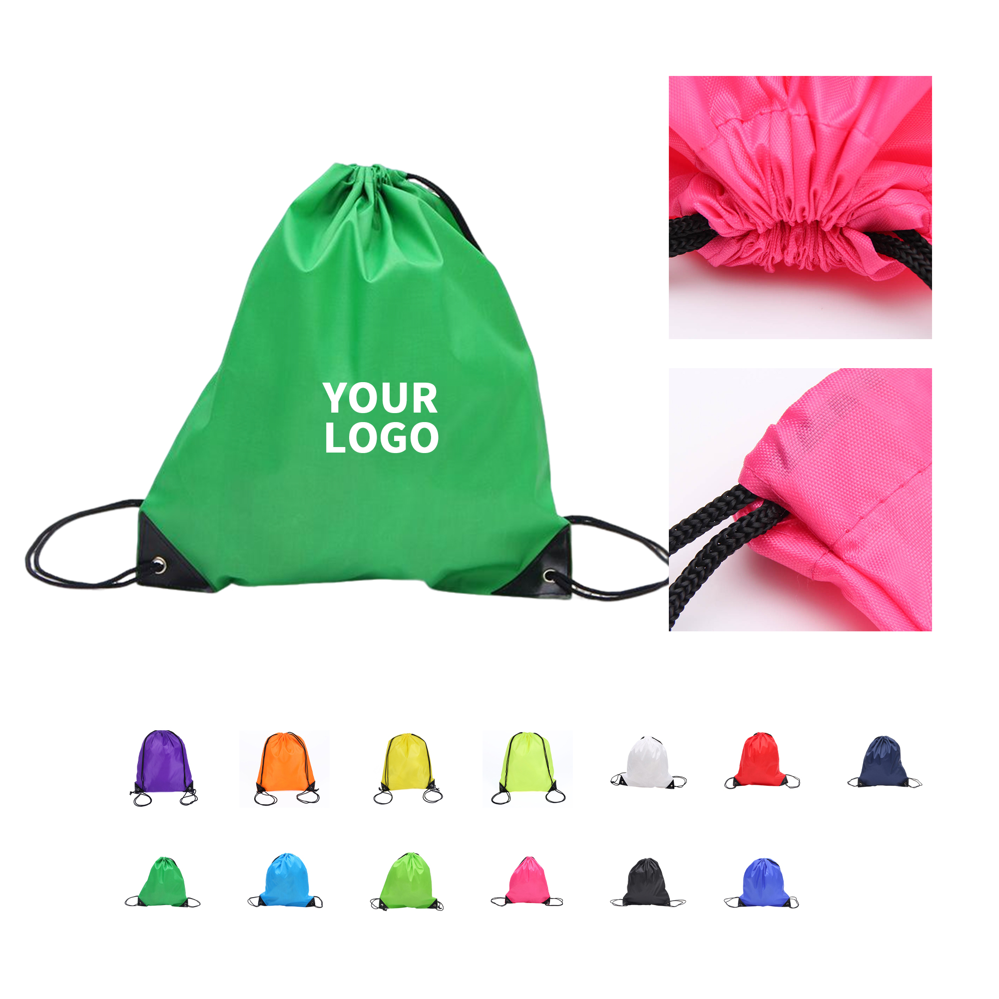 Polyester Drawstring Carry Sack 13.5" By 16.5" 12