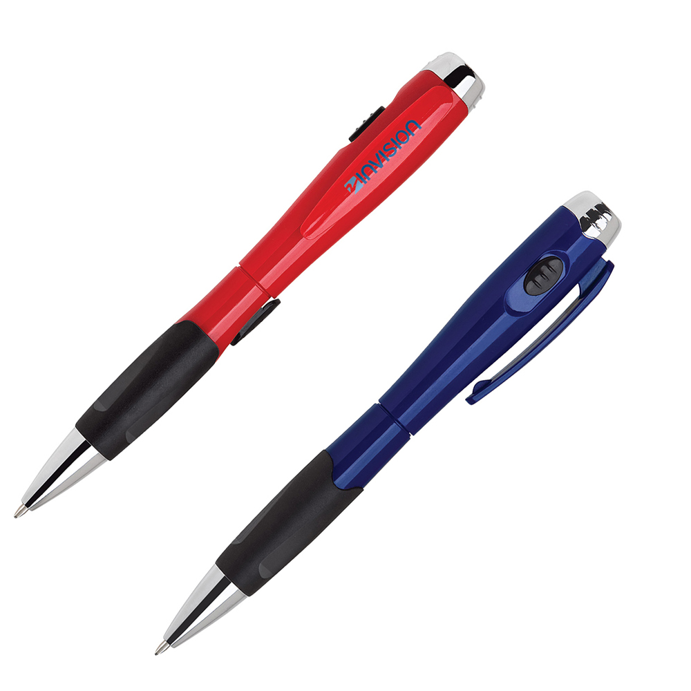 Retractable Plastic Light Ball Pen with matching barrel color 4
