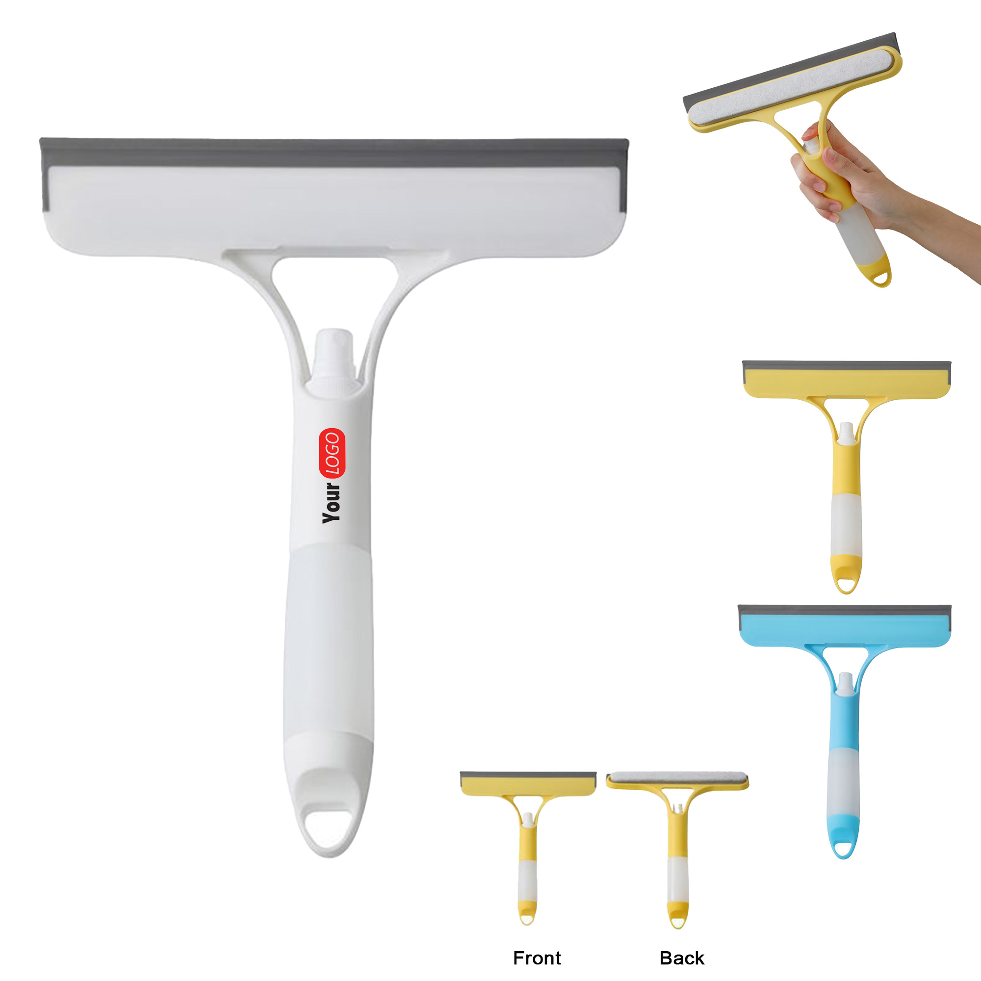 MOQ 50PCS Window Cleaning Tool Built In Water Sprayer 3