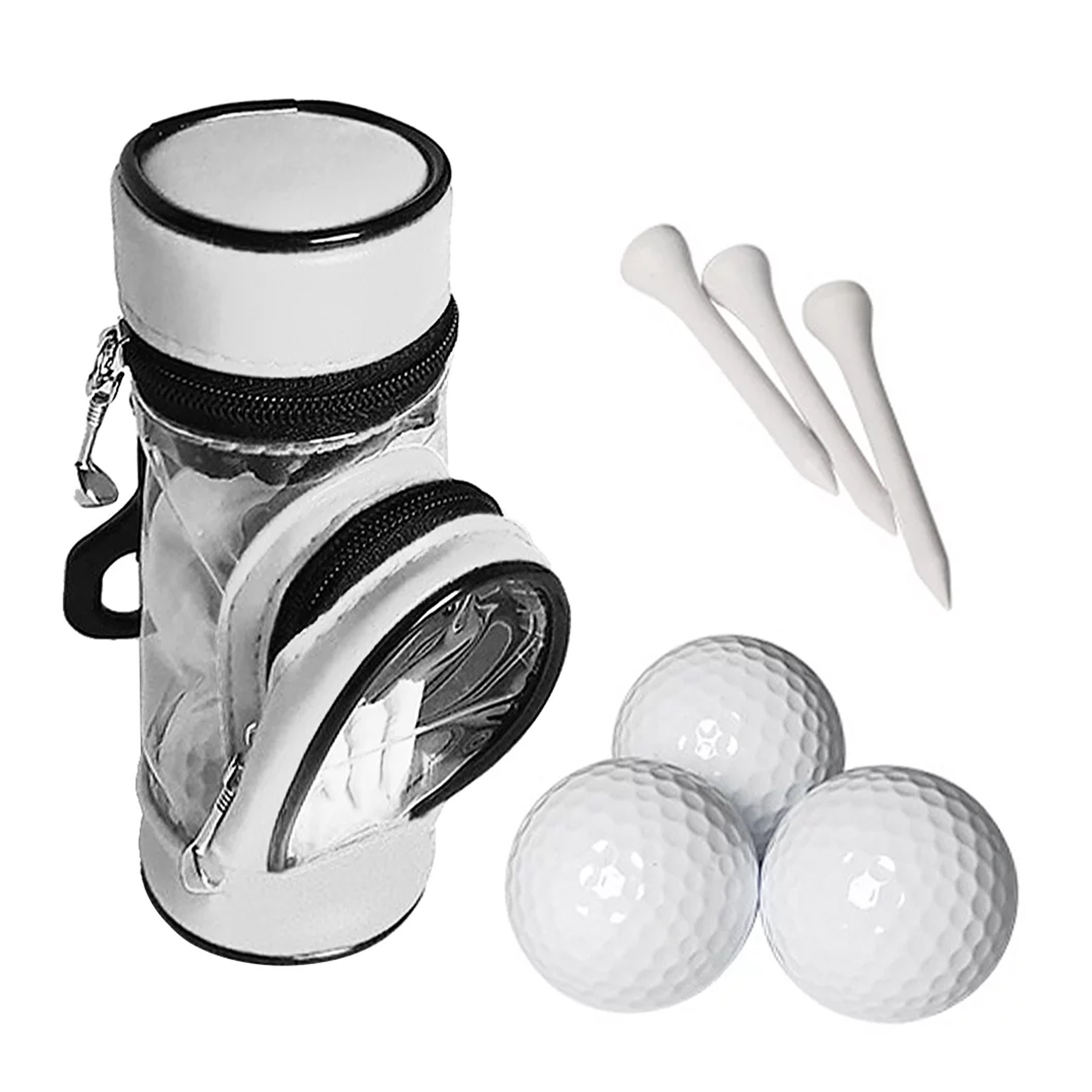 Mini Golf Ball Bag Tee Pack 2