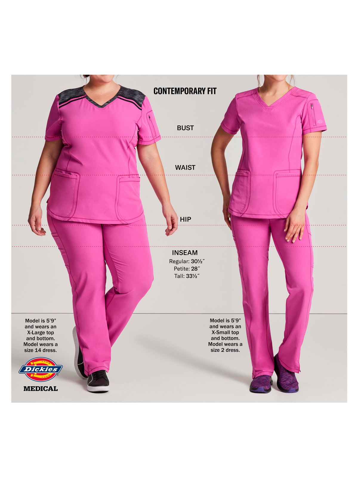 Dickies Medical - Dynamix - Women's 3-Pocket V-Neck Top 5