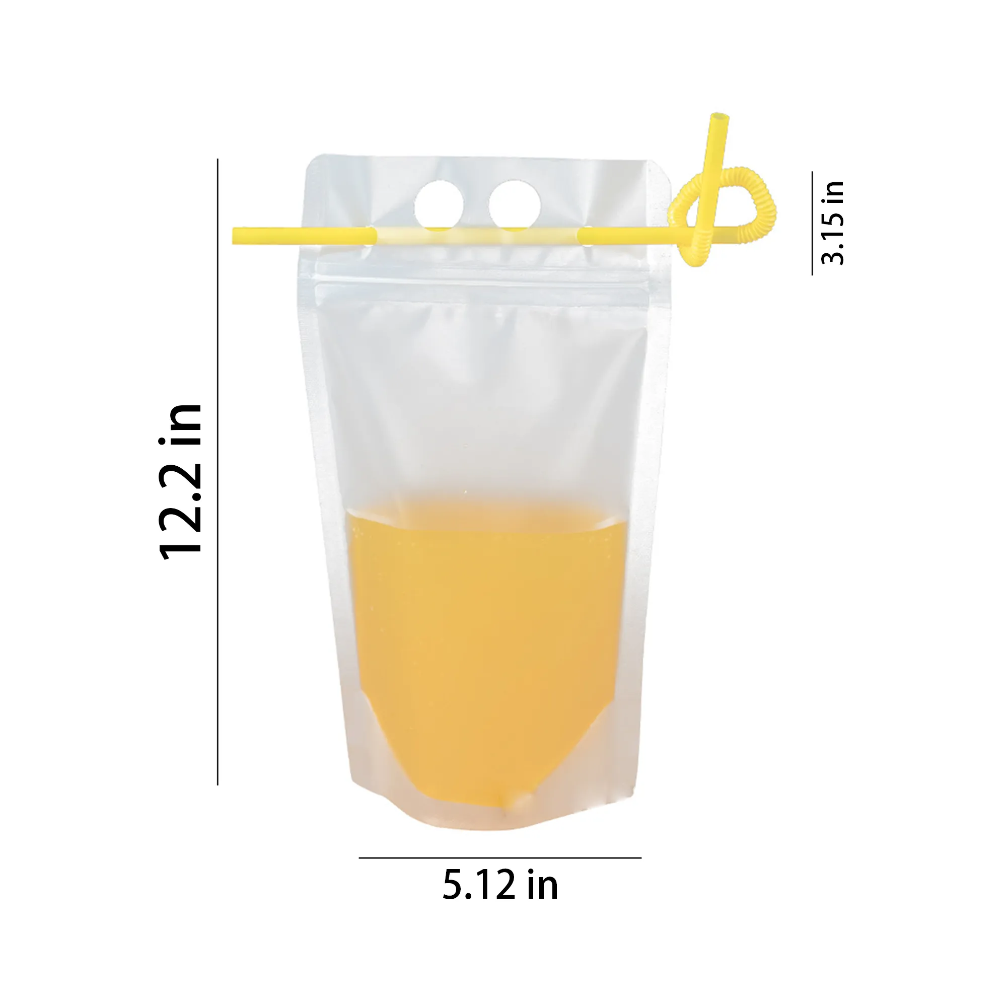 16oz Drink Pouch with Straw 2