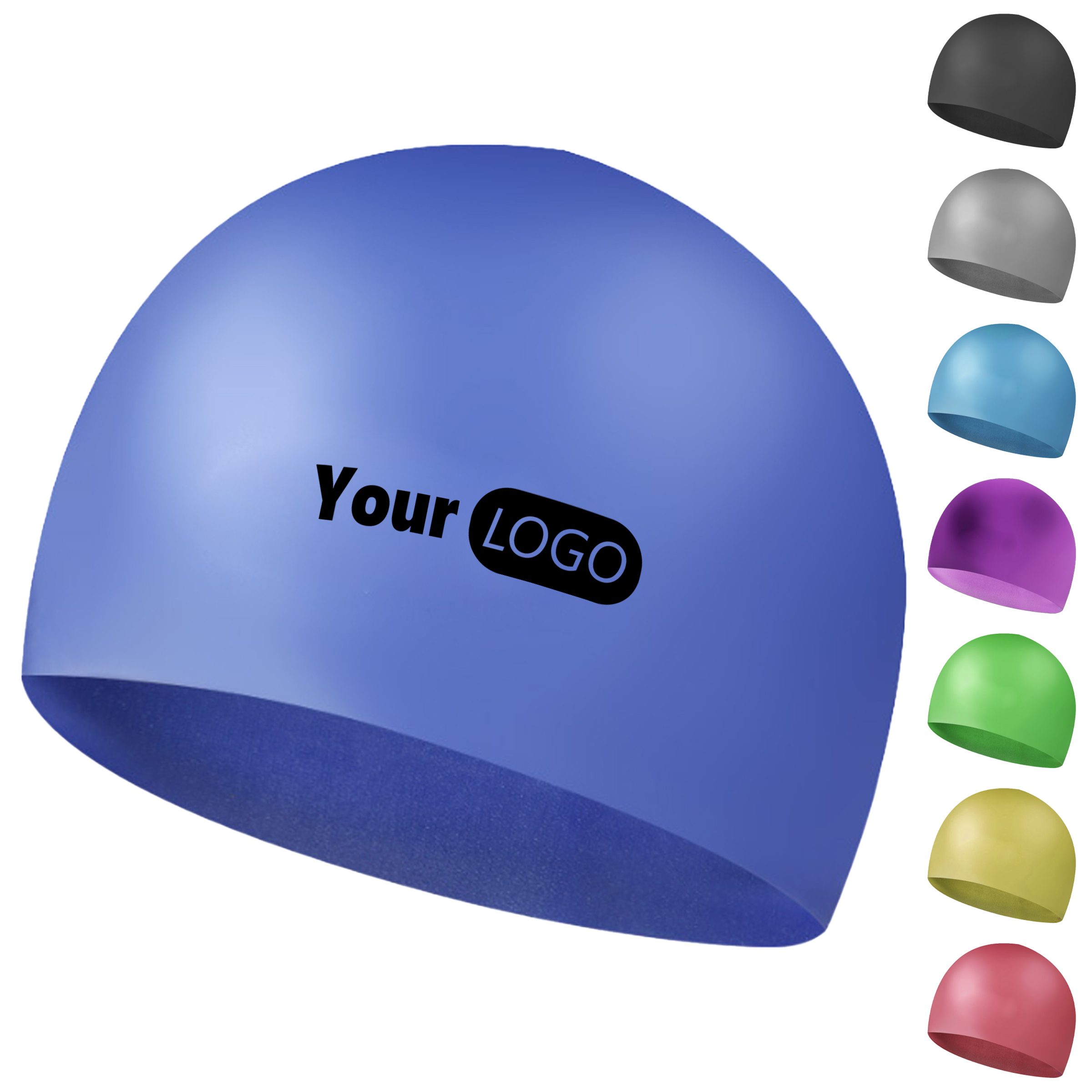 Silicone Hydrodynamic Soft Swim Cap With Stretch Fit 2