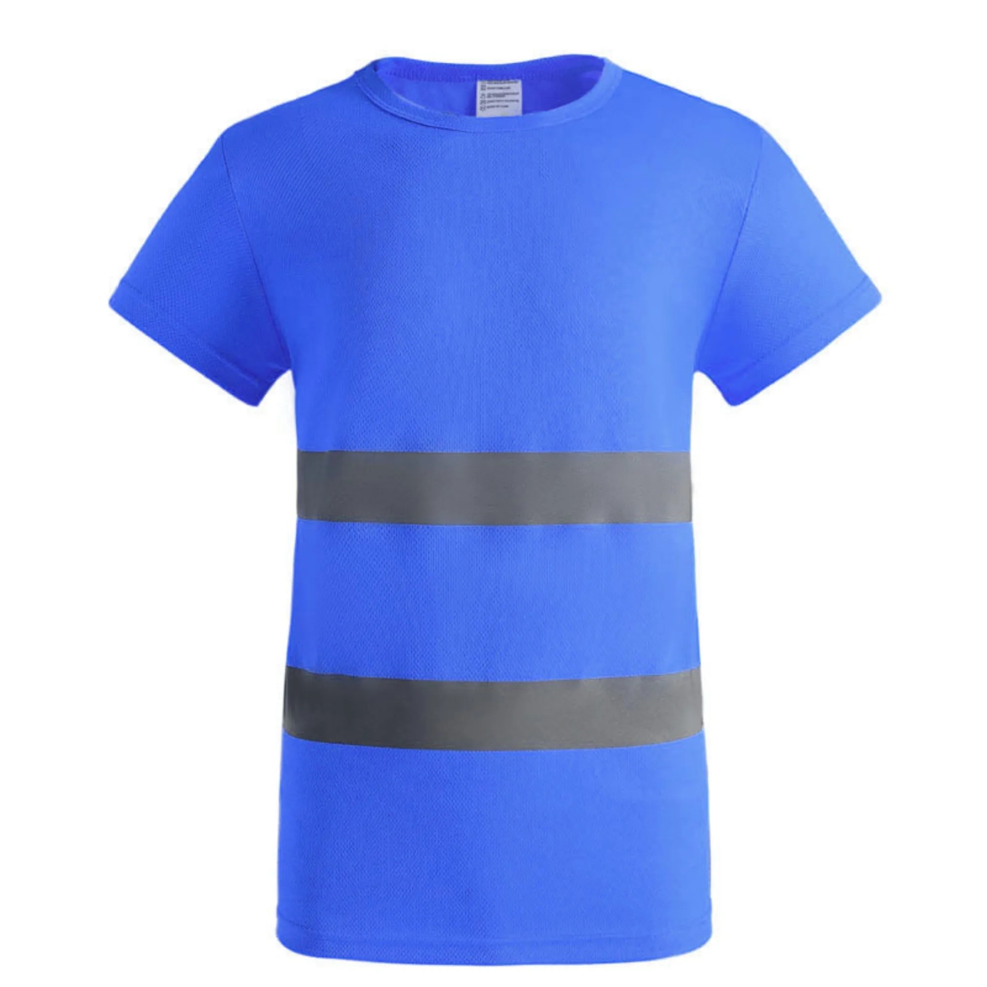 Double Stripe Reflective Crew Neck Short Sleeve 2