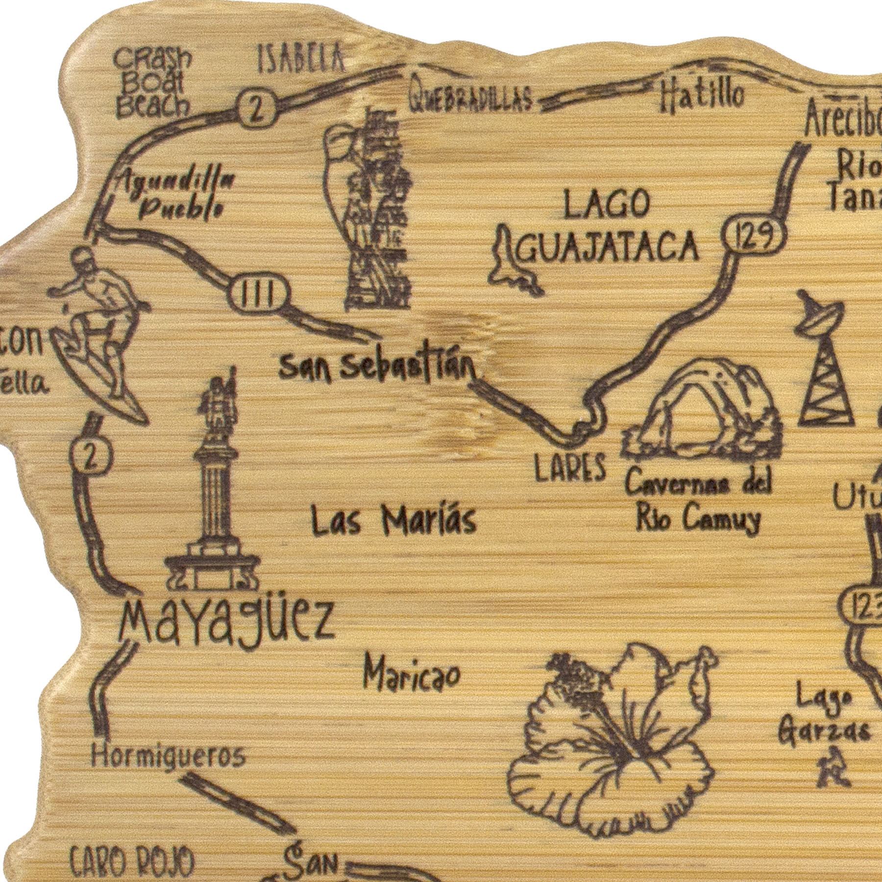 Destination Puerto Rico Cutting & Serving Board 9