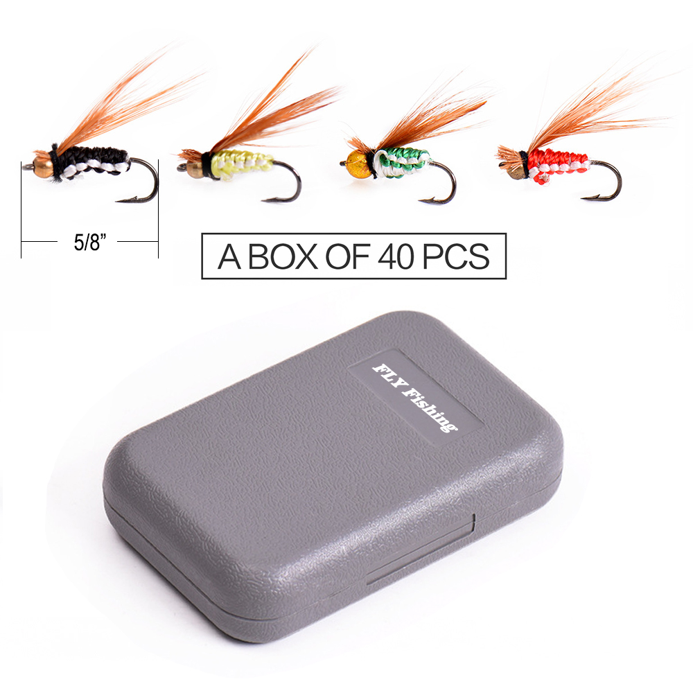 40 Pieces Fly fishing Kit 2