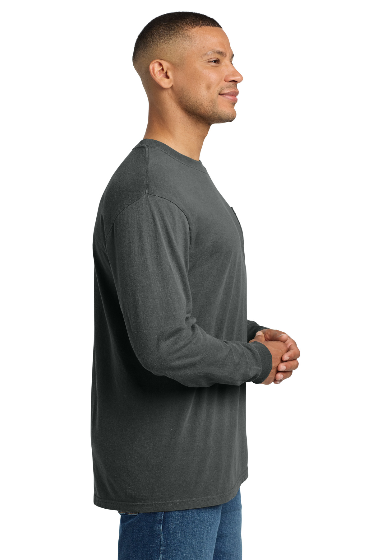 COMFORT COLORS Heavyweight Ring Spun Long Sleeve Pocket Tee. 4410 2