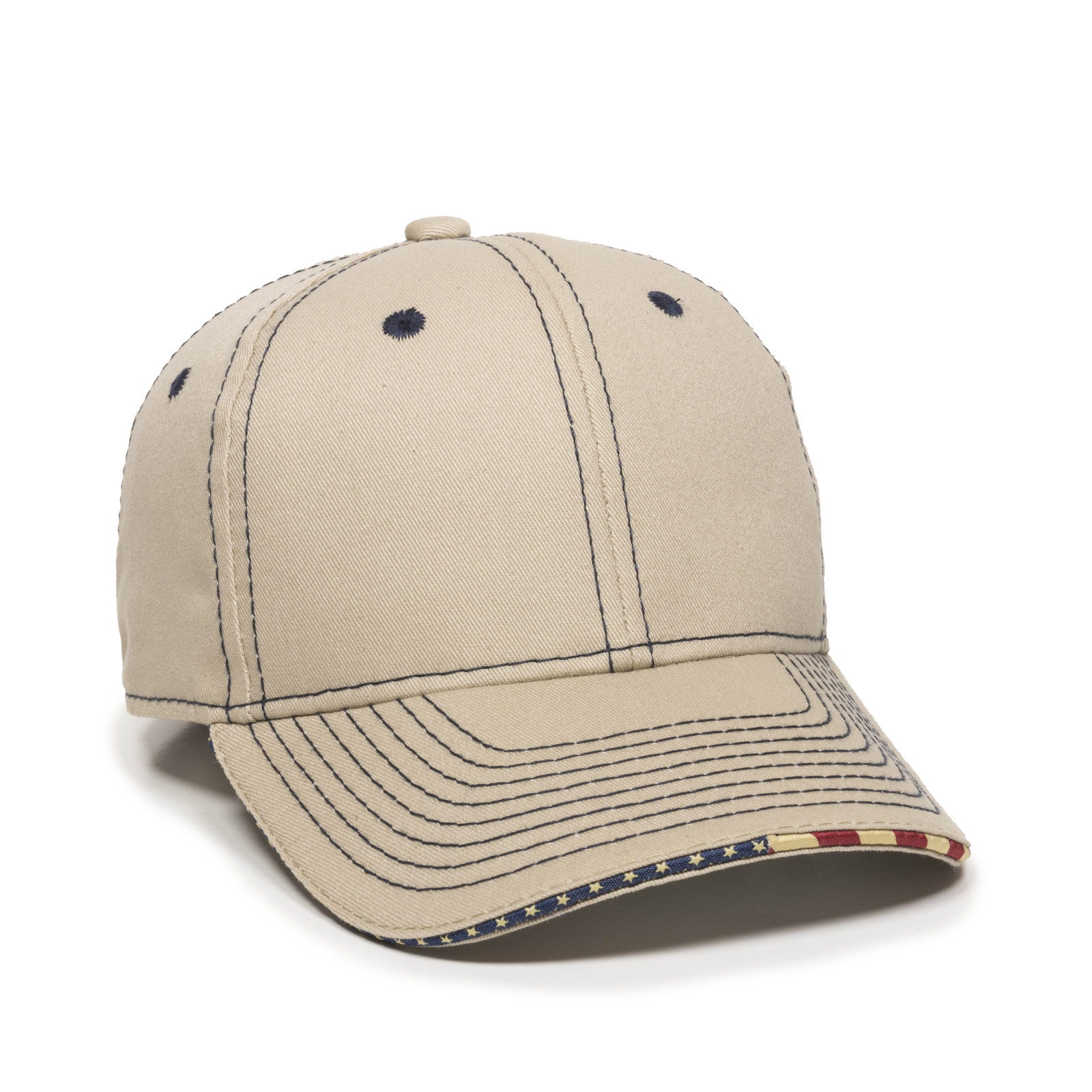 Structured Twill w/Flag Sandwich Visor 3