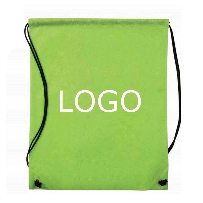 210d Polyester Promotional Drawstring Backpack 13.4" x 17.7" 8