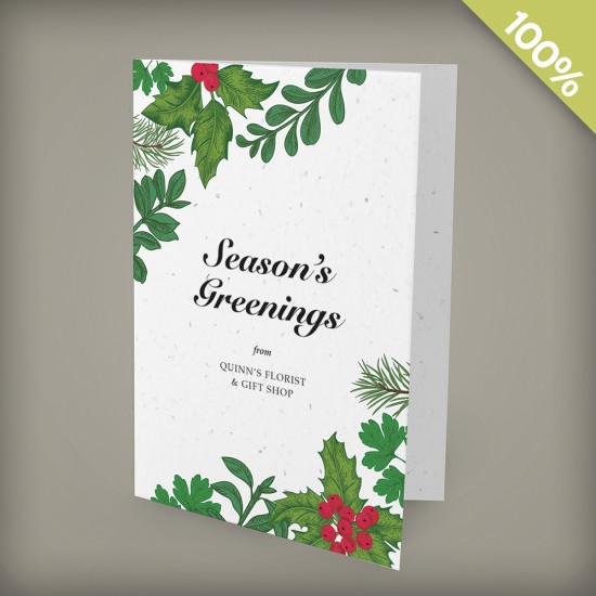 Season's Greenings Business Holiday Cards 1