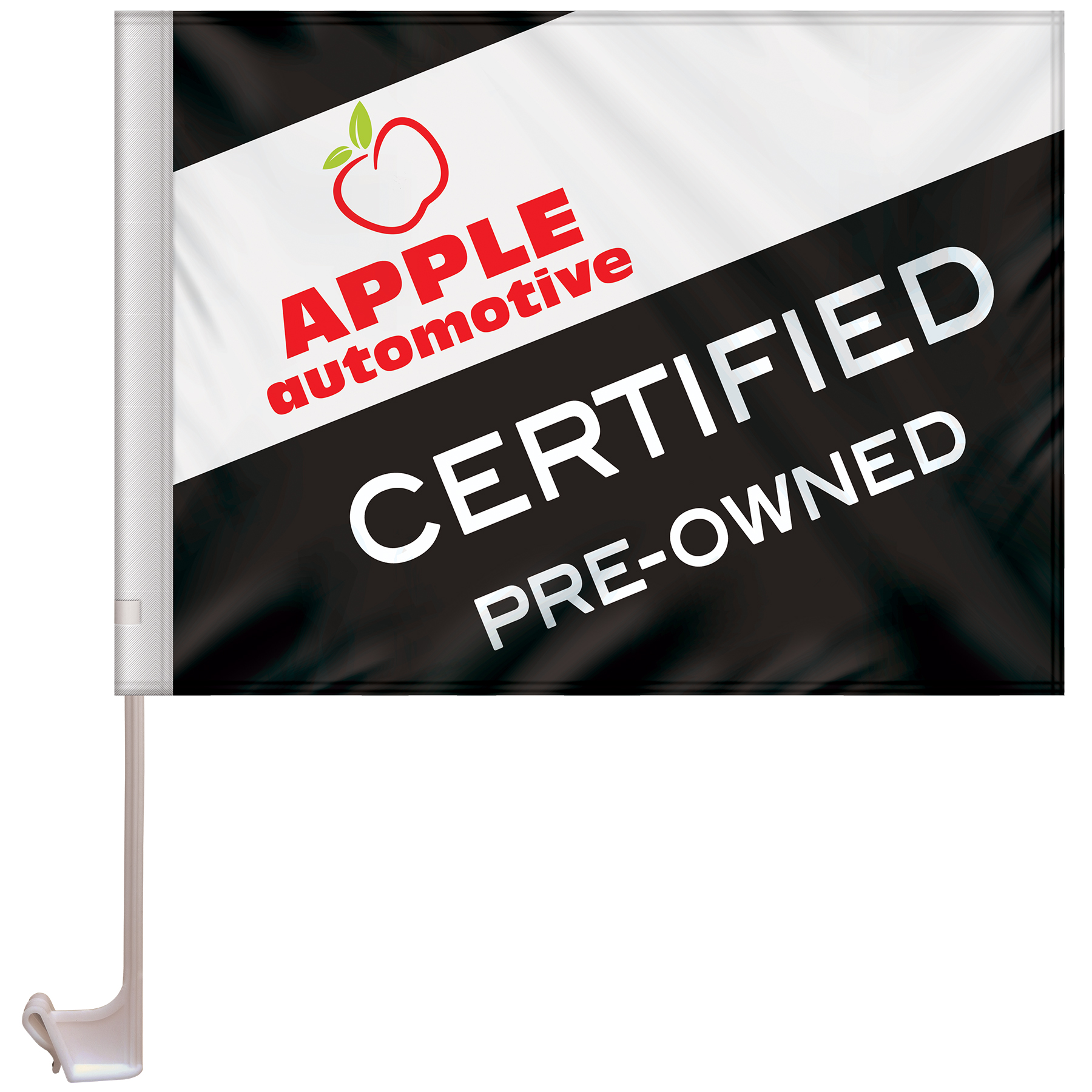 11.5" x 15" Stationary Use Single Reverse Car Flag 6