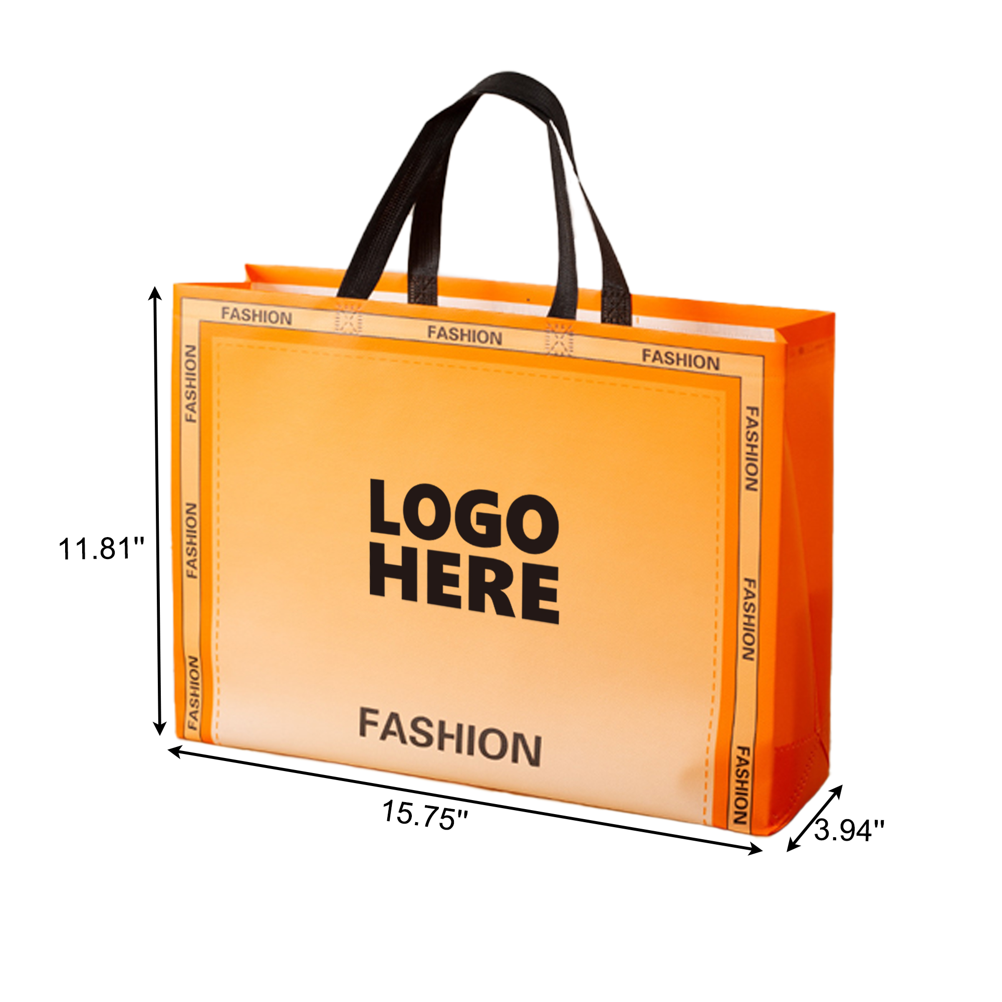 Gradient Color Non-Woven Tote Gift Bag 3