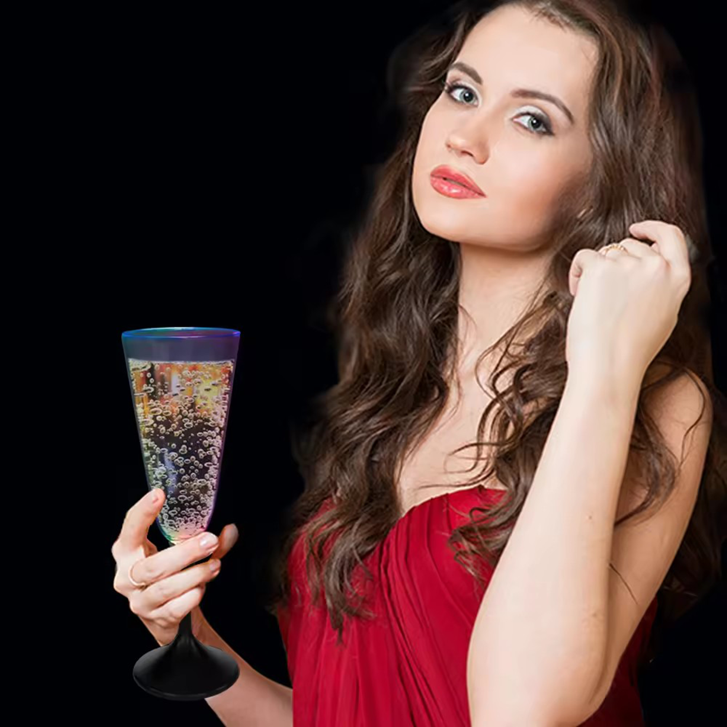 LED Mini Champagne Glass 5