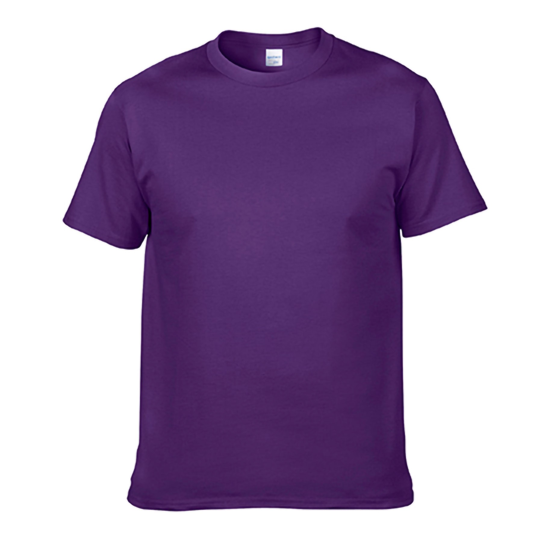 Men's Cotton Solid Color Crew Neck T-Shirt 7