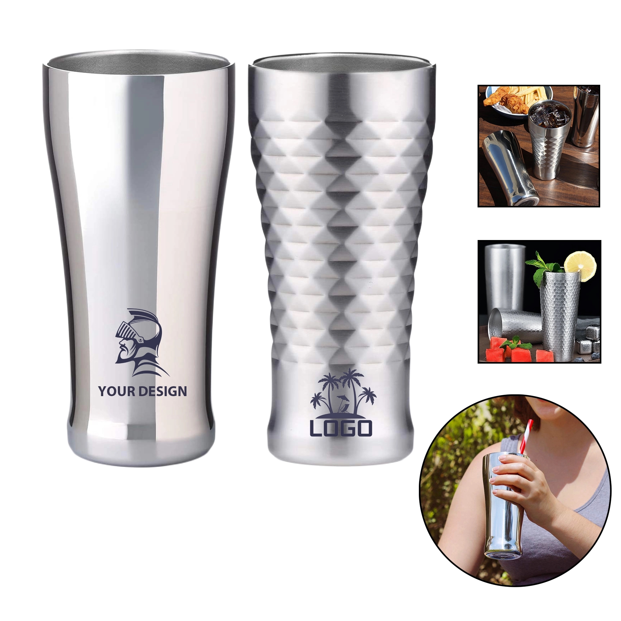 Double Walled Vacuum Insulated Pint Cup 5